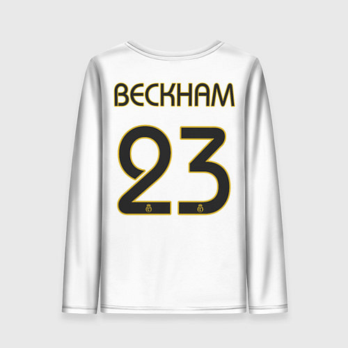 Женский лонгслив FC Real Madrid: Beckham Retro / 3D-принт – фото 2