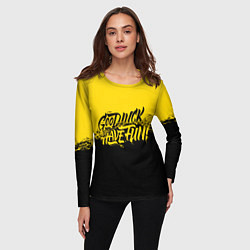 Лонгслив женский GLHF: Yellow Style, цвет: 3D-принт — фото 2