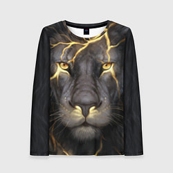 Лонгслив женский Лев с молнией, цвет: 3D-принт