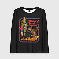 Лонгслив женский Angry pet dog, цвет: 3D-принт