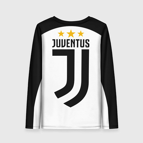 Женский лонгслив Ювентус / 3D-принт – фото 2