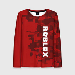 Женский лонгслив ROBLOX: Red Camo