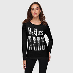 Лонгслив женский The Beatles: Black Side, цвет: 3D-принт — фото 2