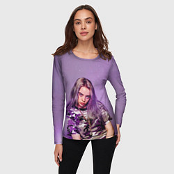 Лонгслив женский Billie Eilish: Violet Fashion, цвет: 3D-принт — фото 2