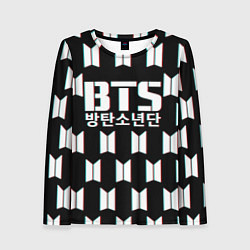 Женский лонгслив BTS: Black Pattern