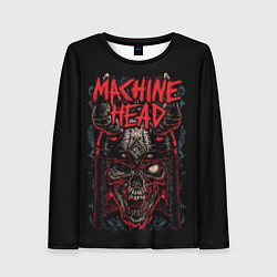 Лонгслив женский Machine Head: Blooded Skull, цвет: 3D-принт