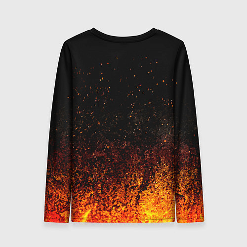 Женский лонгслив Пикник в огне / 3D-принт – фото 2