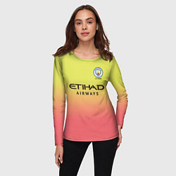 Лонгслив женский Manchester City third 19-20, цвет: 3D-принт — фото 2
