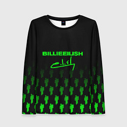 Женский лонгслив Billie Eilish: Green & Black Autograph