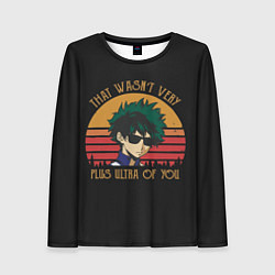 Лонгслив женский Моя геройская академия, цвет: 3D-принт