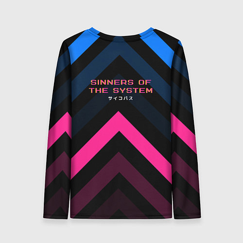 Женский лонгслив Sinners of the system / 3D-принт – фото 2