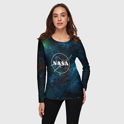 Лонгслив женский NASA, цвет: 3D-принт — фото 2