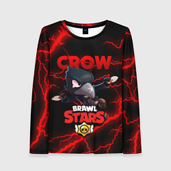 Лонгслив женский BRAWL STARS CROW, цвет: 3D-принт