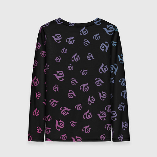 Женский лонгслив Twice / 3D-принт – фото 2