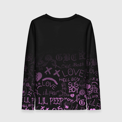 Женский лонгслив LIL PEEP / 3D-принт – фото 2