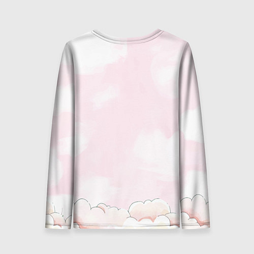 Женский лонгслив Пончик сердечко / 3D-принт – фото 2