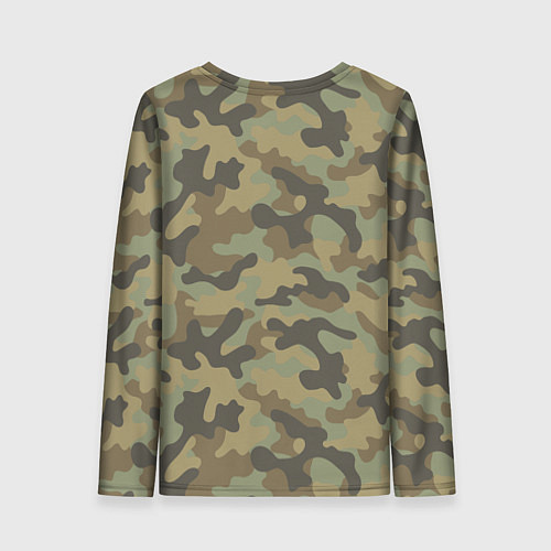 Женский лонгслив Дачные Войска - камуфляж / 3D-принт – фото 2