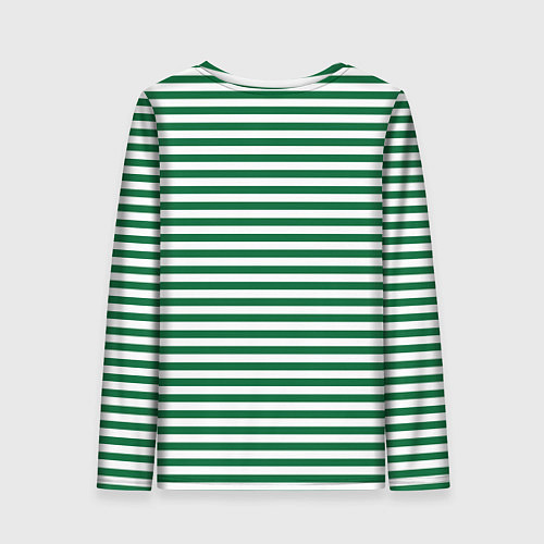 Женский лонгслив Тельняшка пограничных войск / 3D-принт – фото 2