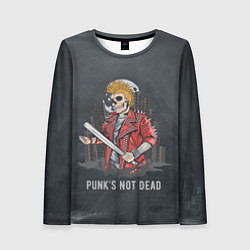 Лонгслив женский Punk??s Not Dead, цвет: 3D-принт