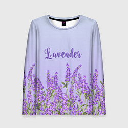 Лонгслив женский Lavander, цвет: 3D-принт