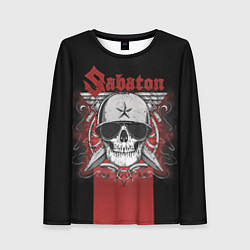 Лонгслив женский Sabaton Army Skull, цвет: 3D-принт