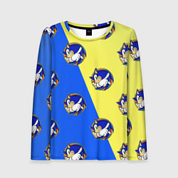 Лонгслив женский Sonic - Соник, цвет: 3D-принт