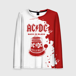 Лонгслив женский ACDC Back in Black, цвет: 3D-принт