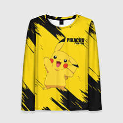 Женский лонгслив PIKACHU: PIKA PIKA