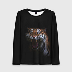 Лонгслив женский Тигр, цвет: 3D-принт