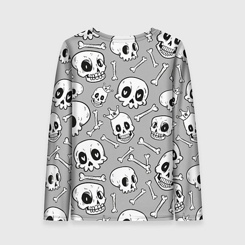 Женский лонгслив Черепа / 3D-принт – фото 2