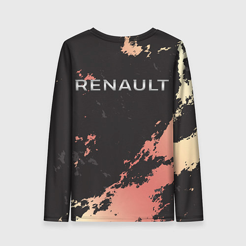 Женский лонгслив Renault спина / 3D-принт – фото 2