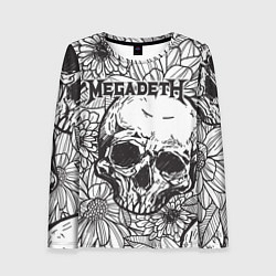 Лонгслив женский Megadeth, цвет: 3D-принт