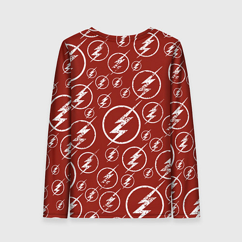 Женский лонгслив The Flash Logo Pattern / 3D-принт – фото 2