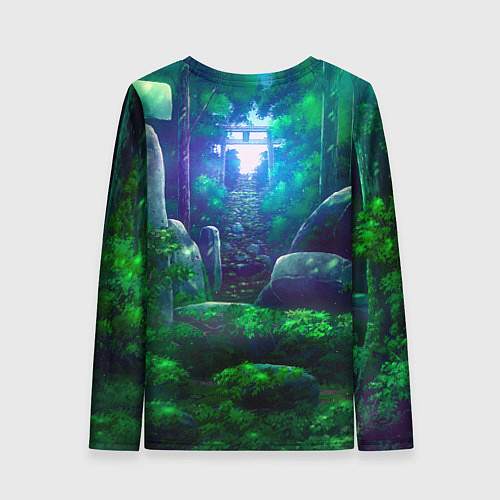 Женский лонгслив Дорога в храм / 3D-принт – фото 2
