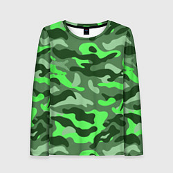 Женский лонгслив CAMOUFLAGE GREEN