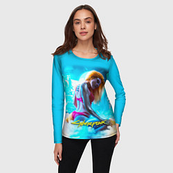 Лонгслив женский CYBERPUNK 2077, цвет: 3D-принт — фото 2