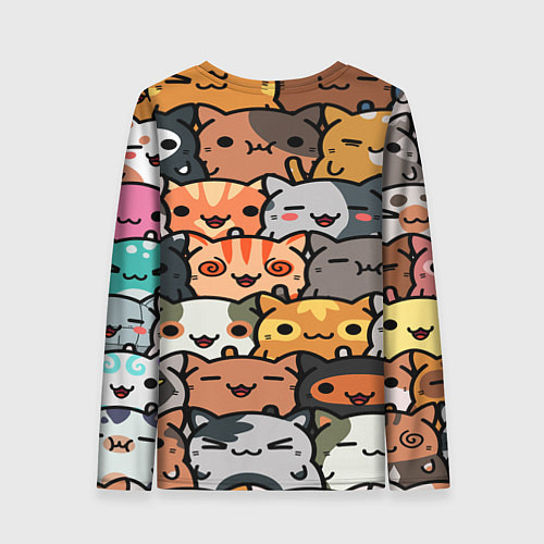 Женский лонгслив КОТИКИ / 3D-принт – фото 2