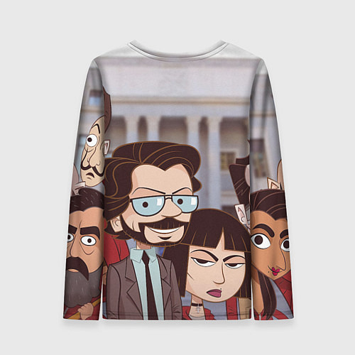 Женский лонгслив La Casa de Papel Z / 3D-принт – фото 2