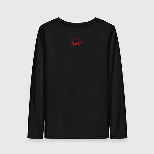 Женский лонгслив Owl blacklist / 3D-принт – фото 2