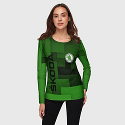 Лонгслив женский SKODA, цвет: 3D-принт — фото 2