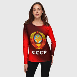Лонгслив женский СССР USSR, цвет: 3D-принт — фото 2