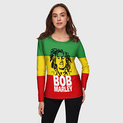 Лонгслив женский Bob Marley, цвет: 3D-принт — фото 2