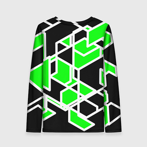 Женский лонгслив Зелёное трубы / 3D-принт – фото 2