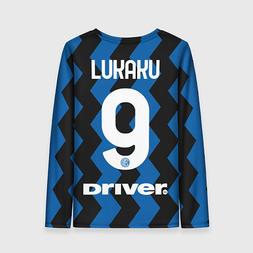 Женский лонгслив Лукаку 2021 Домашняя форма / 3D-принт – фото 2