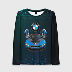 Лонгслив женский BMW i8 Turbo тюнинговая, цвет: 3D-принт