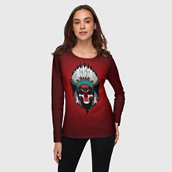 Лонгслив женский INDIAN, цвет: 3D-принт — фото 2