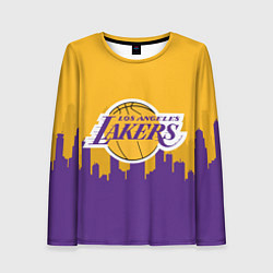 Лонгслив женский LOS ANGELES LAKERS, цвет: 3D-принт