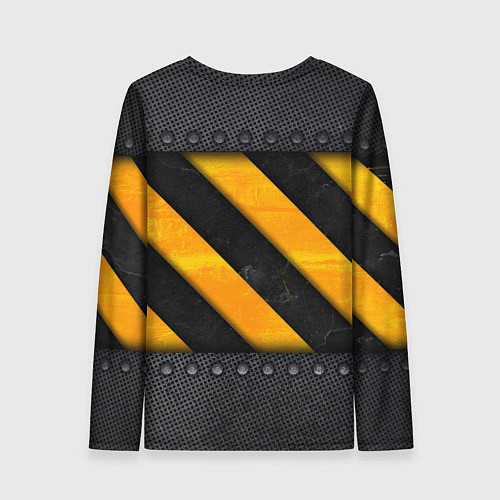 Женский лонгслив Металлическая преграда / 3D-принт – фото 2