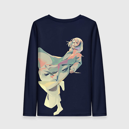 Женский лонгслив Маньяк акудама / 3D-принт – фото 2