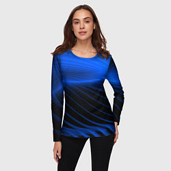 Лонгслив женский Неоновые лучи, цвет: 3D-принт — фото 2
